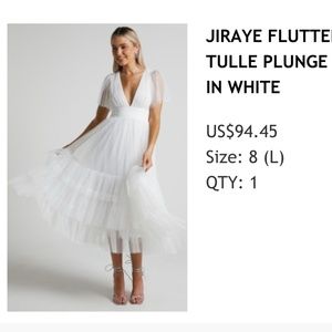 Showpo Tulle Plunge Dress